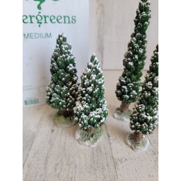 Dept 56 52613 Snowy Evergreen medium village accessory xmas - Picture 2 of 7